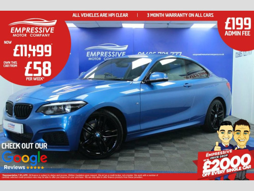 BMW 2 Series  1.5 218i M Sport Coupe 2dr Petrol Auto Euro 6 (s/s 