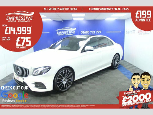 Mercedes-Benz E-Class  2.0 E220d AMG Line Saloon 4dr Diesel G-Tronic+ Eur 