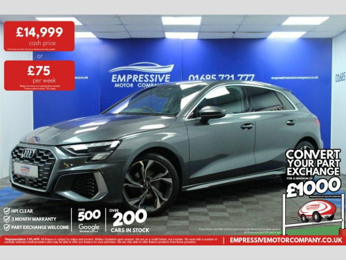 Audi A3  1.0 TFSI 30 S line Sportback 5dr Petrol Manual Eur 