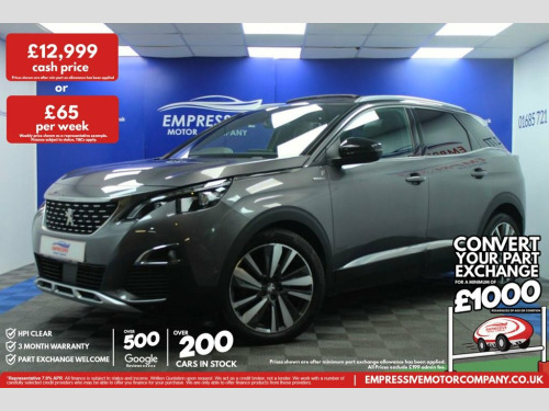 Peugeot 3008 Crossover  1.5 BlueHDi GT Line Premium SUV 5dr Diesel Manual  