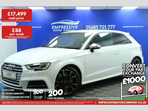 Audi S3  2.0 TFSI Hatchback 3dr Petrol S Tronic quattro Eur 