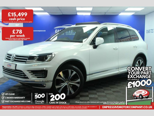 Volkswagen Touareg  3.0 TDI V6 BlueMotion Tech R-Line SUV 5dr Diesel T 