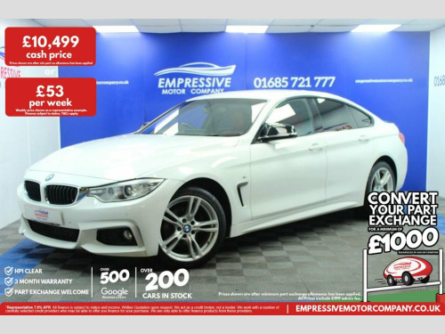 BMW 4 Series  2.0 420d M Sport Hatchback 5dr Diesel Manual xDriv 