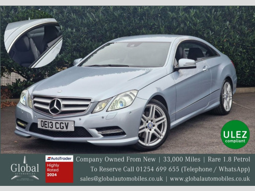 Mercedes-Benz E-Class E200 1.8 E200 BlueEfficiency Sport Coupe 2dr Petrol G-T
