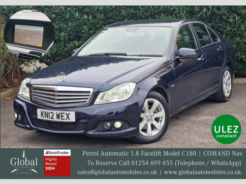 Mercedes-Benz C-Class C180 1.8 C180 BlueEfficiency SE Saloon 4dr Petrol G-Tro