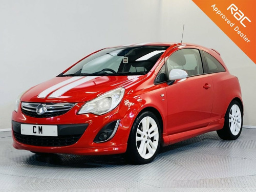 Vauxhall Corsa  1.4 SRI 3d 98 BHP FLAME RED WITH WHITE STRIPES+ALL