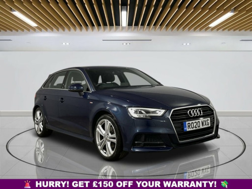 Audi A3  1.5 SPORTBACK TFSI S LINE 5d 148 BHP | Extended Wa