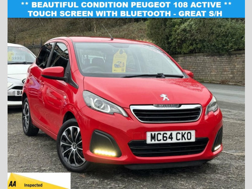 Peugeot 108  1.0 ACTIVE 5d 68 BHP LONG MOT, GOOD HISTORY, NICE 