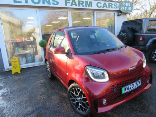 Smart FORTWO CABRIO  PRIME EXCLUSIVE 2d 81 BHP FULLY ELECTRIC AUTOMATIC