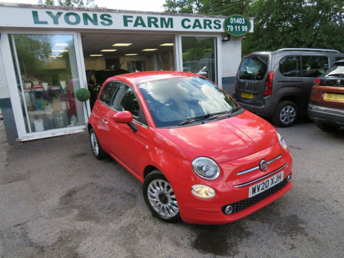 Fiat 500  1.2 LOUNGE 3d 69 BHP NEW SHAPE 7" TOUCHSCREEN