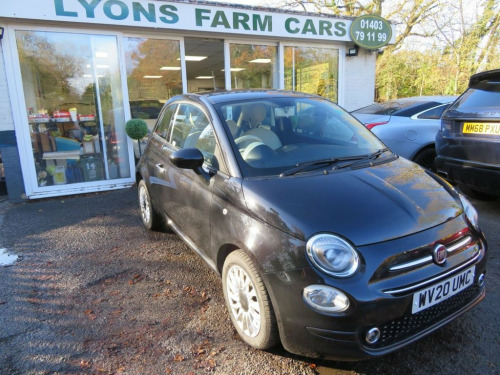 Fiat 500  1.2 LOUNGE 3d 69 BHP NEW SHAPE 7" HD TOUCHSCR