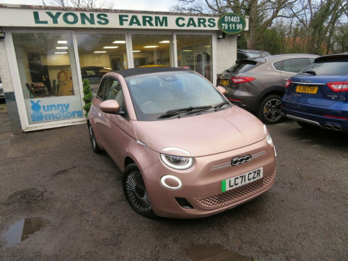 Fiat 500  42kWh Icon Convertible 2dr Electric Auto (118 ps)  