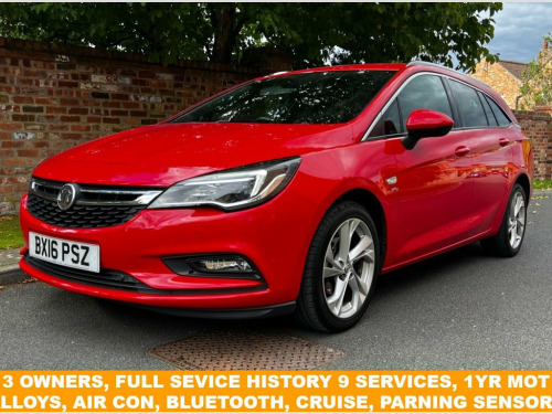 Vauxhall Astra  1.4i Turbo SRi Sports Tourer 5dr Petrol Manual Eur